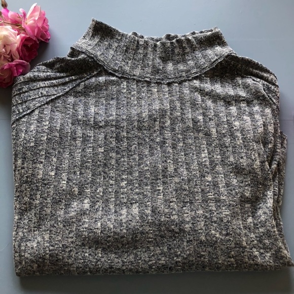 Free People Clarissa Mock Neck Ribbed Sweater - Picture 6 of 8